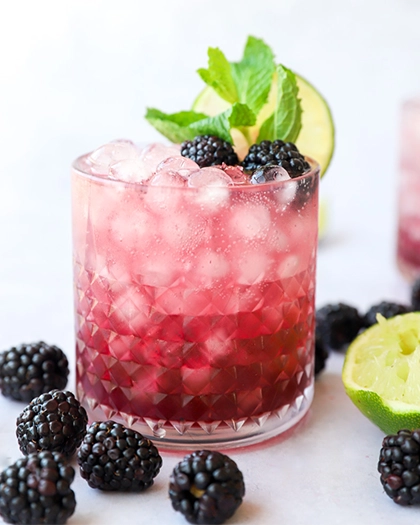 Коктейль Blackberry Gin Fizz (Фізз з ожиною і джином) - фото 1