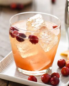 Коктейль Cranberry Vanilla Gin Spritzer (Журавлинно-ванільний джин-спритцер) - фото 1