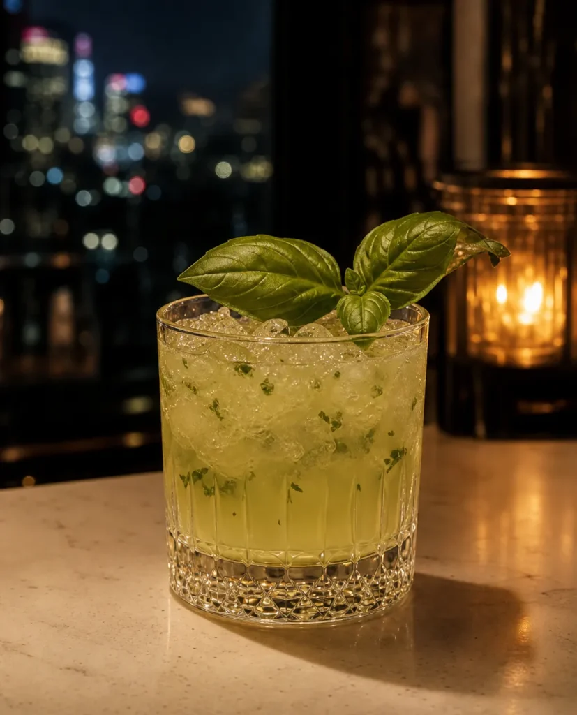 Коктейль Gin Basil Smash (no added sugar and low-calorie) - фото 1