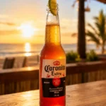 Коктейль Корона Санрайз (Corona Sunrise) у пляшці світлого лагеру з градієнтом світанку
