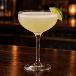Коктейль Маргарита стрейт-ап з агавою (Margarita straight-up) у келиху-купе з часточкою лайма на краю