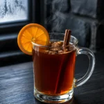 Коктейль Пунш (Punch) у термостійкому келиху з паличкою кориці та скибкою апельсина, гарячий