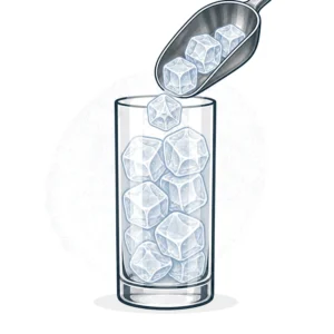 Наповніть келих Highball Glass льодом;