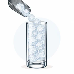 Наповніть келих Highball Glass льодом догори;